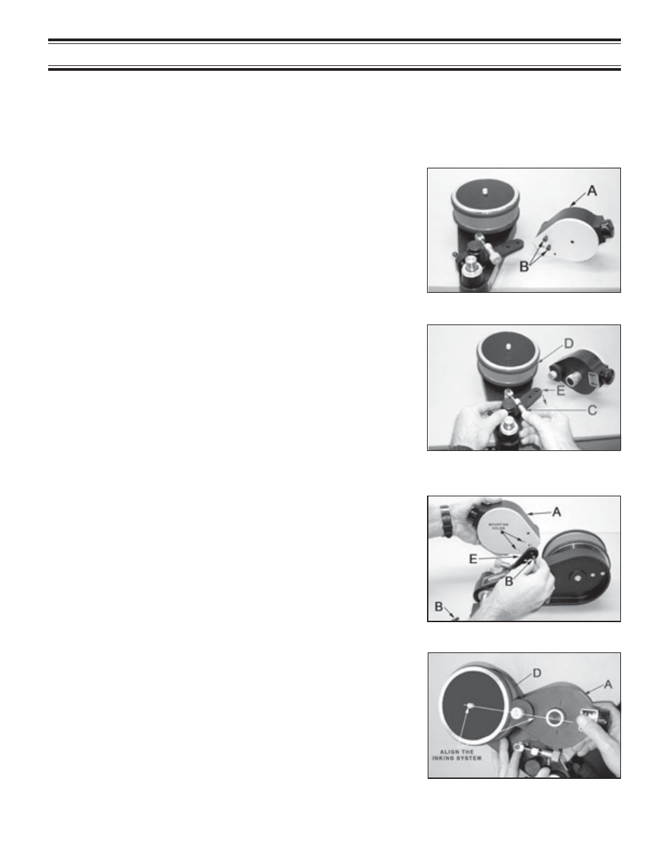 Quick start, Installing the inking system assembly | Universal Laser Systems CLP-100NI-NPRT User Manual | Page 9 / 45