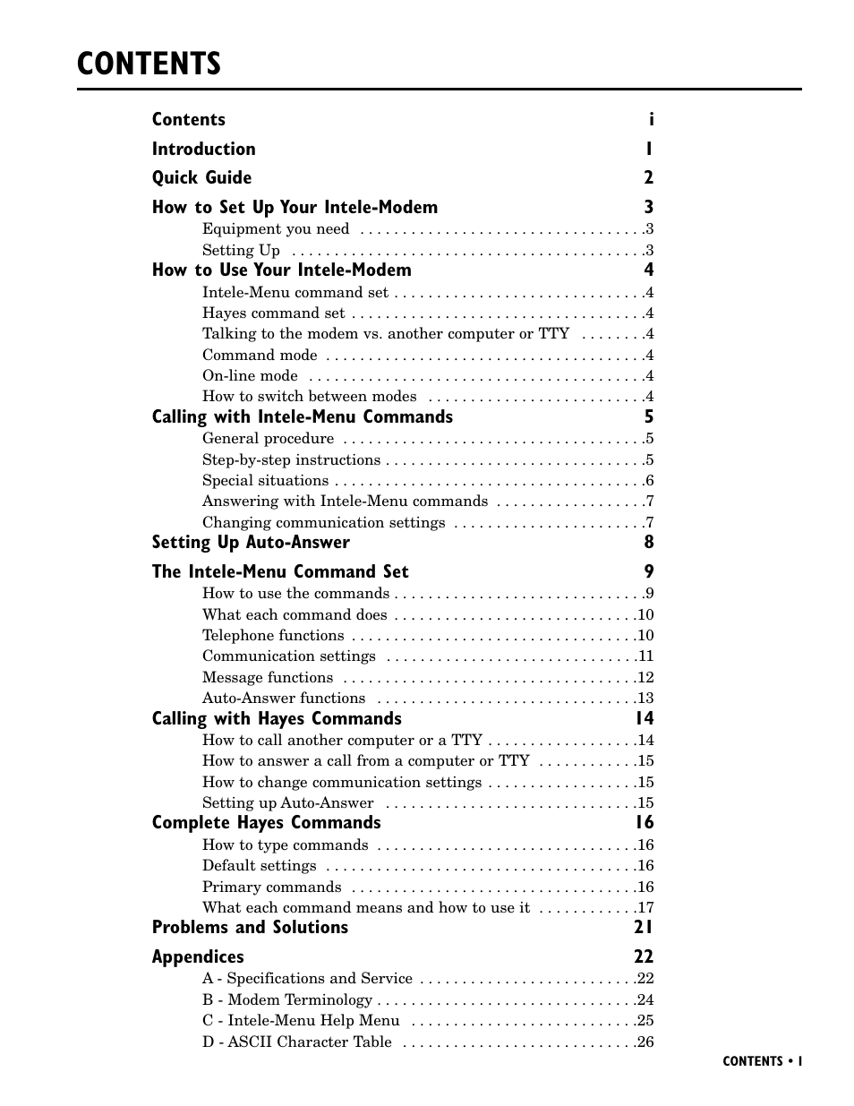 Ultratec INTELE-MODEM User Manual | Page 3 / 32