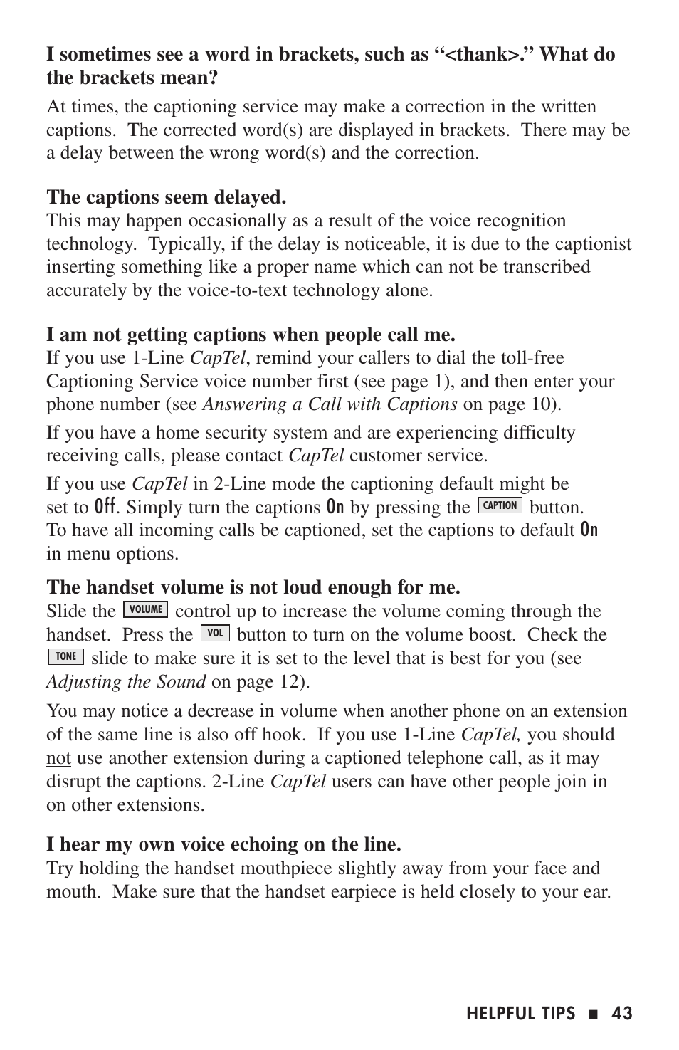 Ultratec 200 User Manual | Page 45 / 54