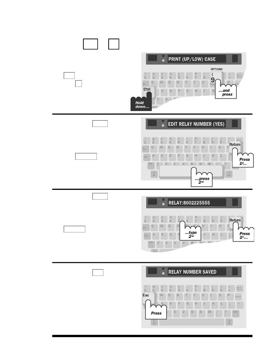 Saving a relay voice announcer number | Ultratec 4425 User Manual | Page 37 / 96