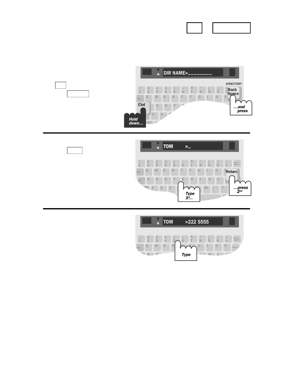 Saving a telephone number | Ultratec 4425 User Manual | Page 58 / 96