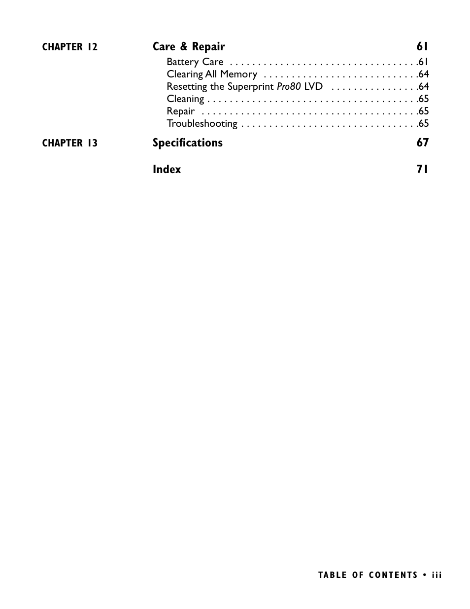 Ultratec PRO80 User Manual | Page 5 / 82