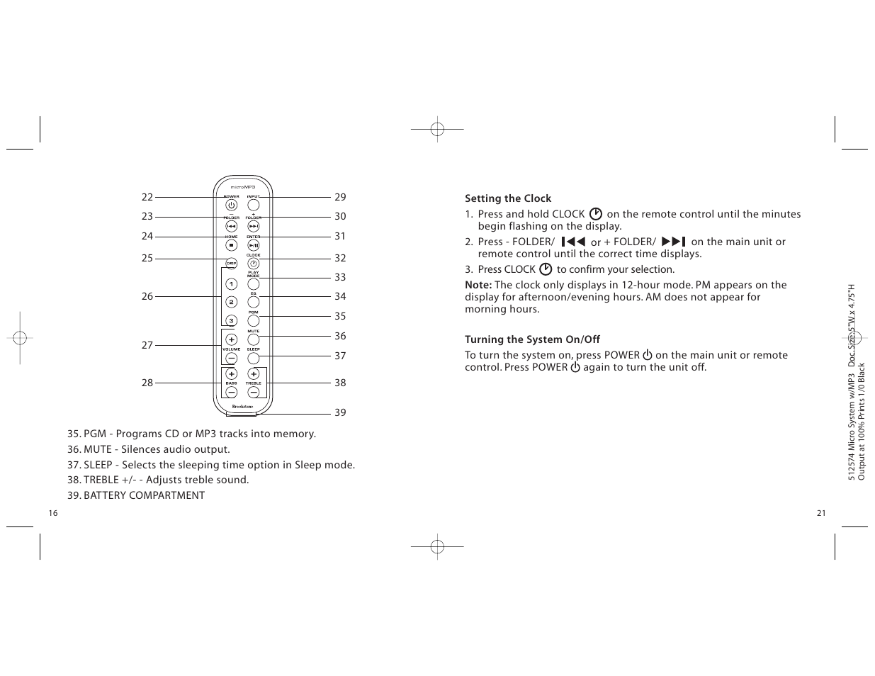 Unwind micro cd system User Manual | Page 16 / 18