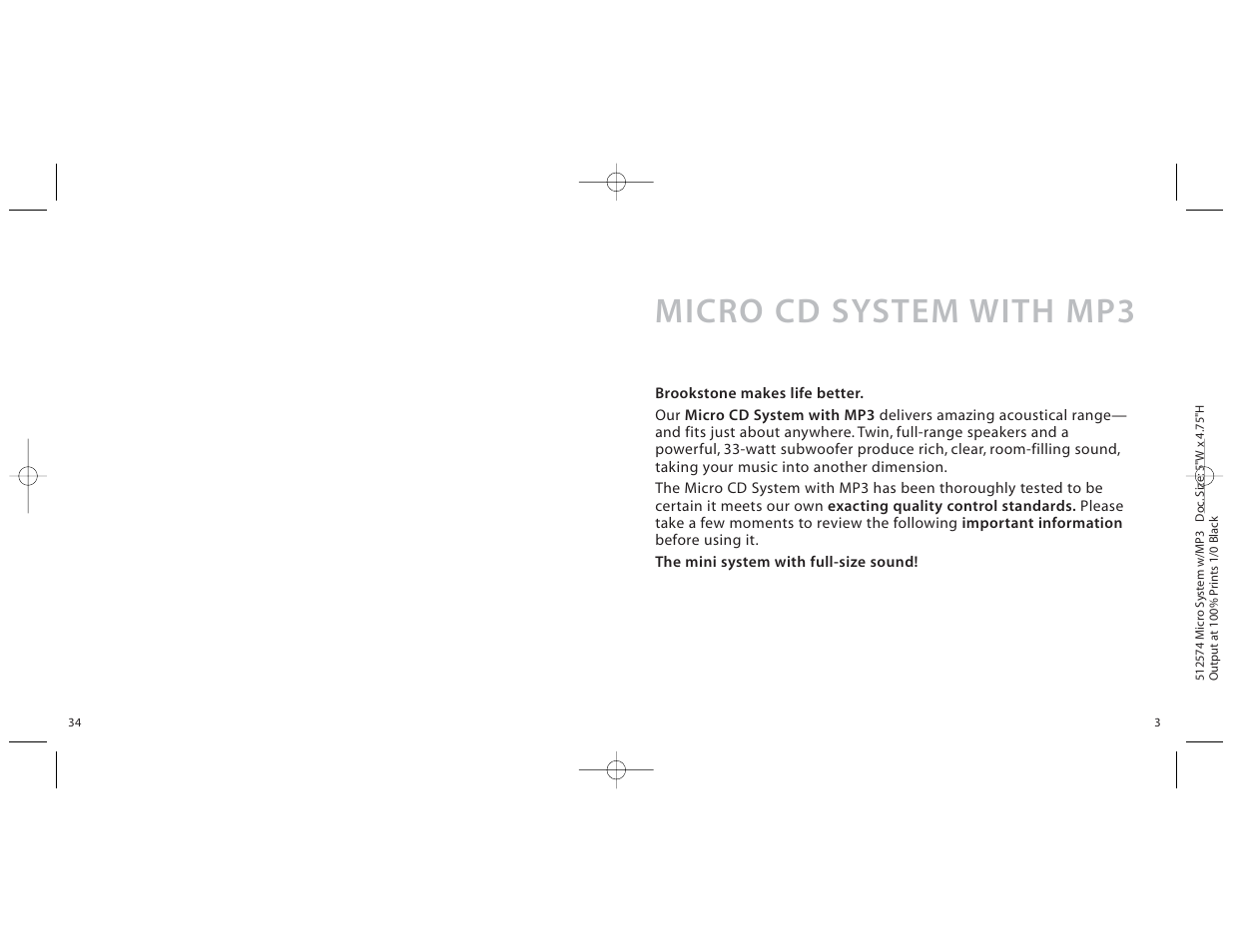 Micro cd system with mp3 | Unwind micro cd system User Manual | Page 3 / 18