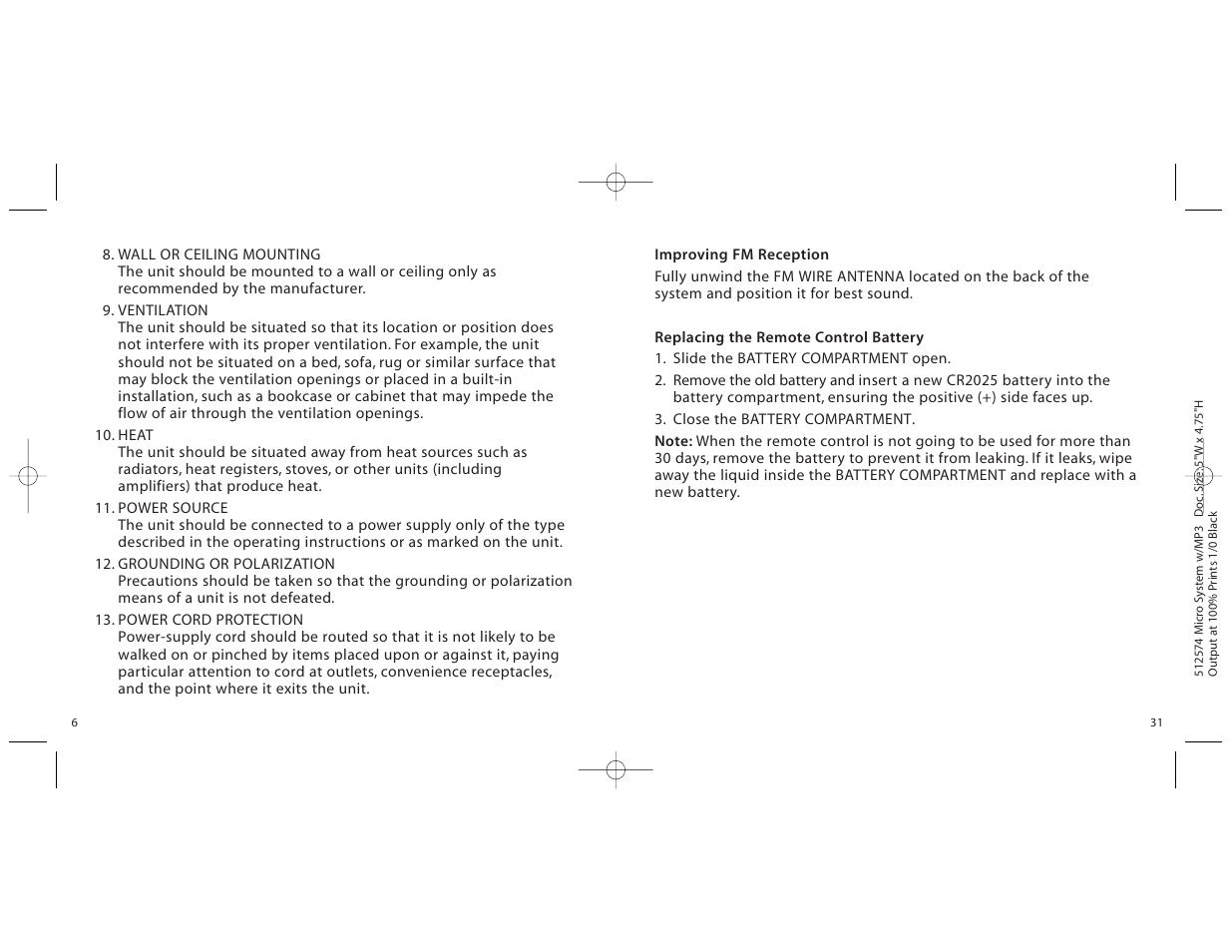 Unwind micro cd system User Manual | Page 6 / 18