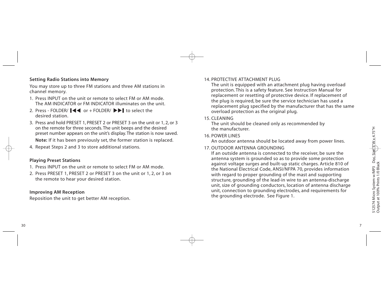 Unwind micro cd system User Manual | Page 7 / 18