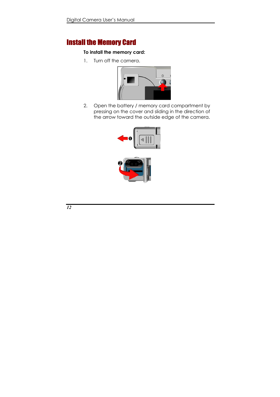 Install the memory card | Ulead 020810 User Manual | Page 17 / 56