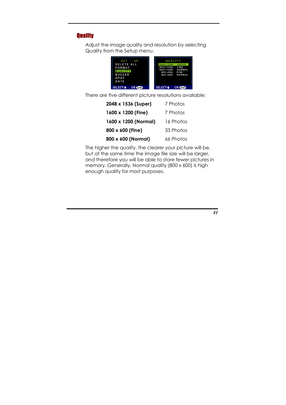 Quality | Ulead 020810 User Manual | Page 46 / 56