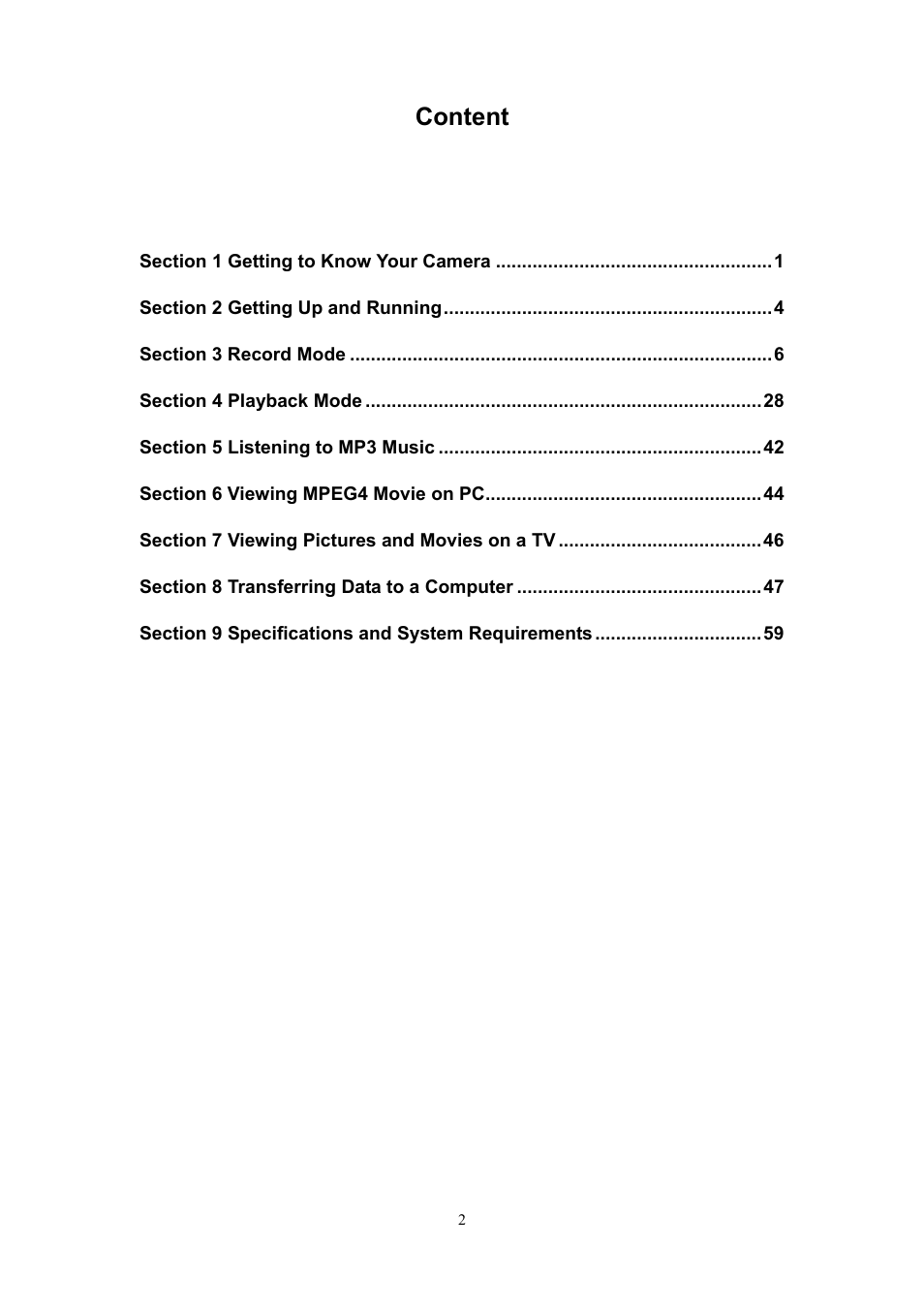 Content | Ulead Digital Video Camera User Manual | Page 2 / 62