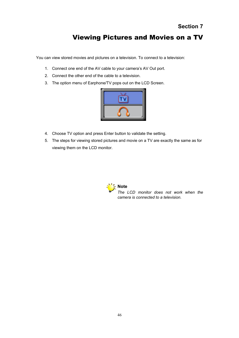 Viewing pictures and movies on a tv | Ulead Digital Video Camera User Manual | Page 48 / 62