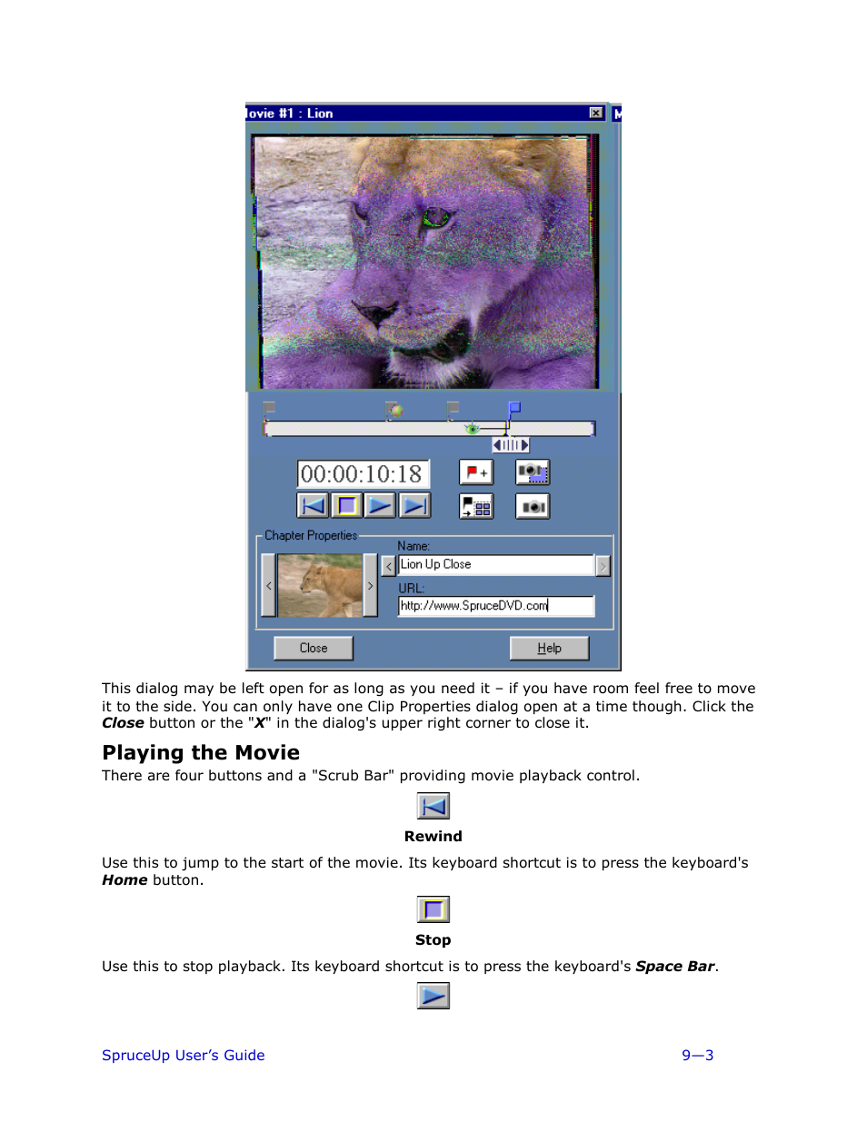 Playing the movie | Ulead 1.0 User Manual | Page 139 / 205