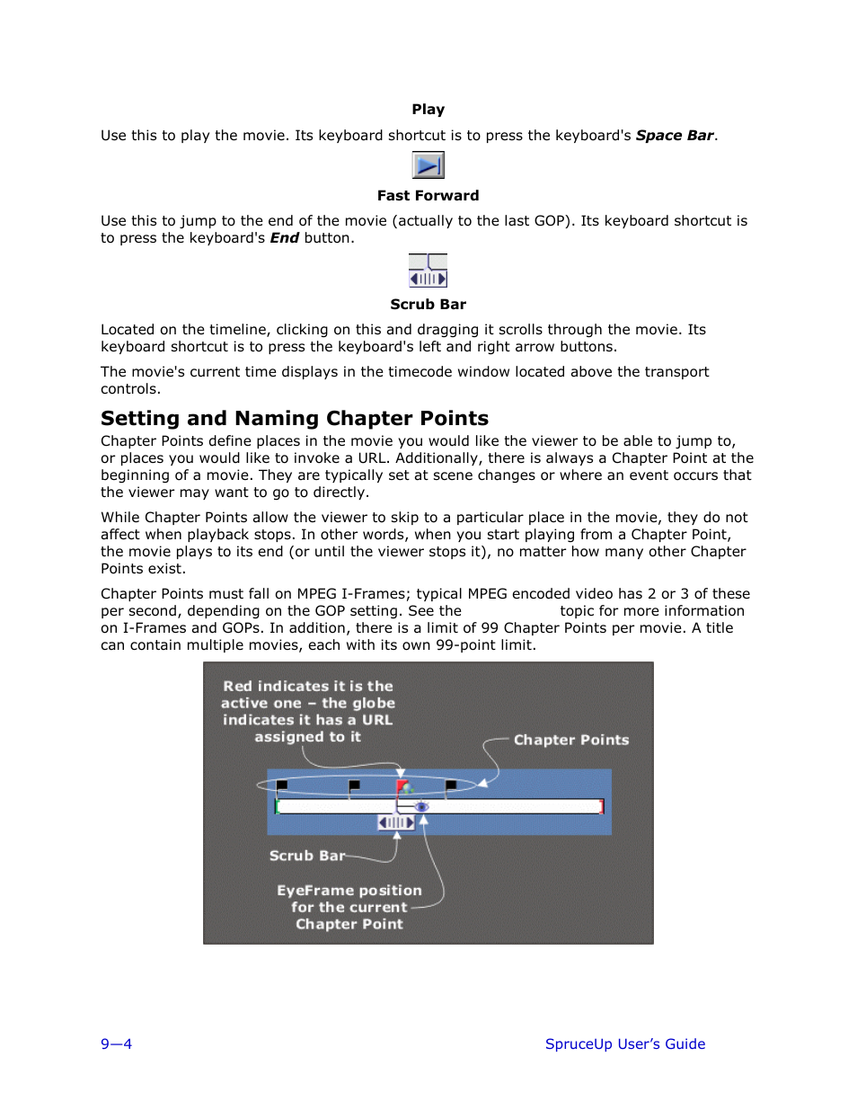 Setting and naming chapter points | Ulead 1.0 User Manual | Page 140 / 205