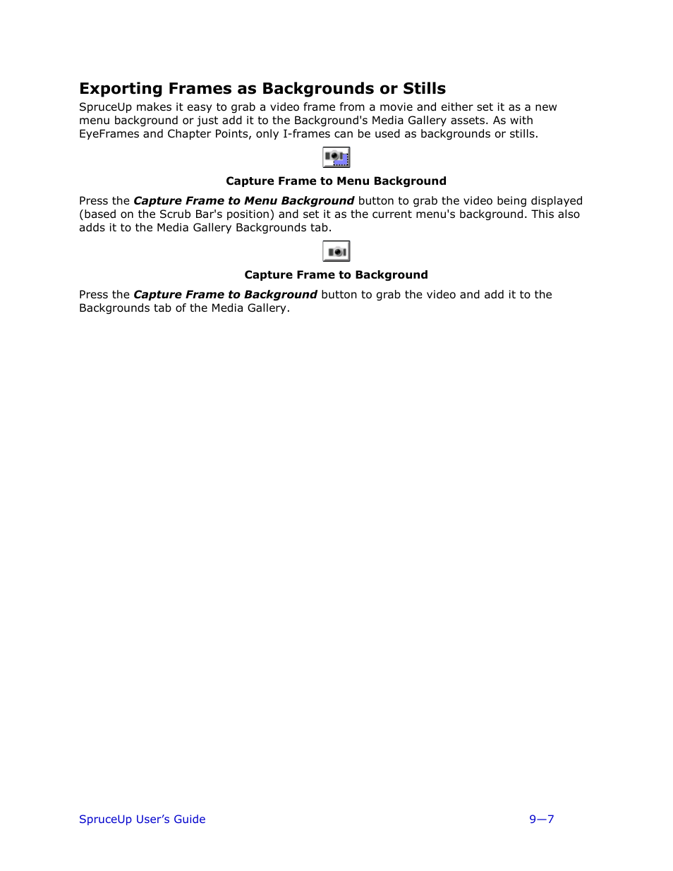 Exporting frames as backgrounds or stills | Ulead 1.0 User Manual | Page 143 / 205
