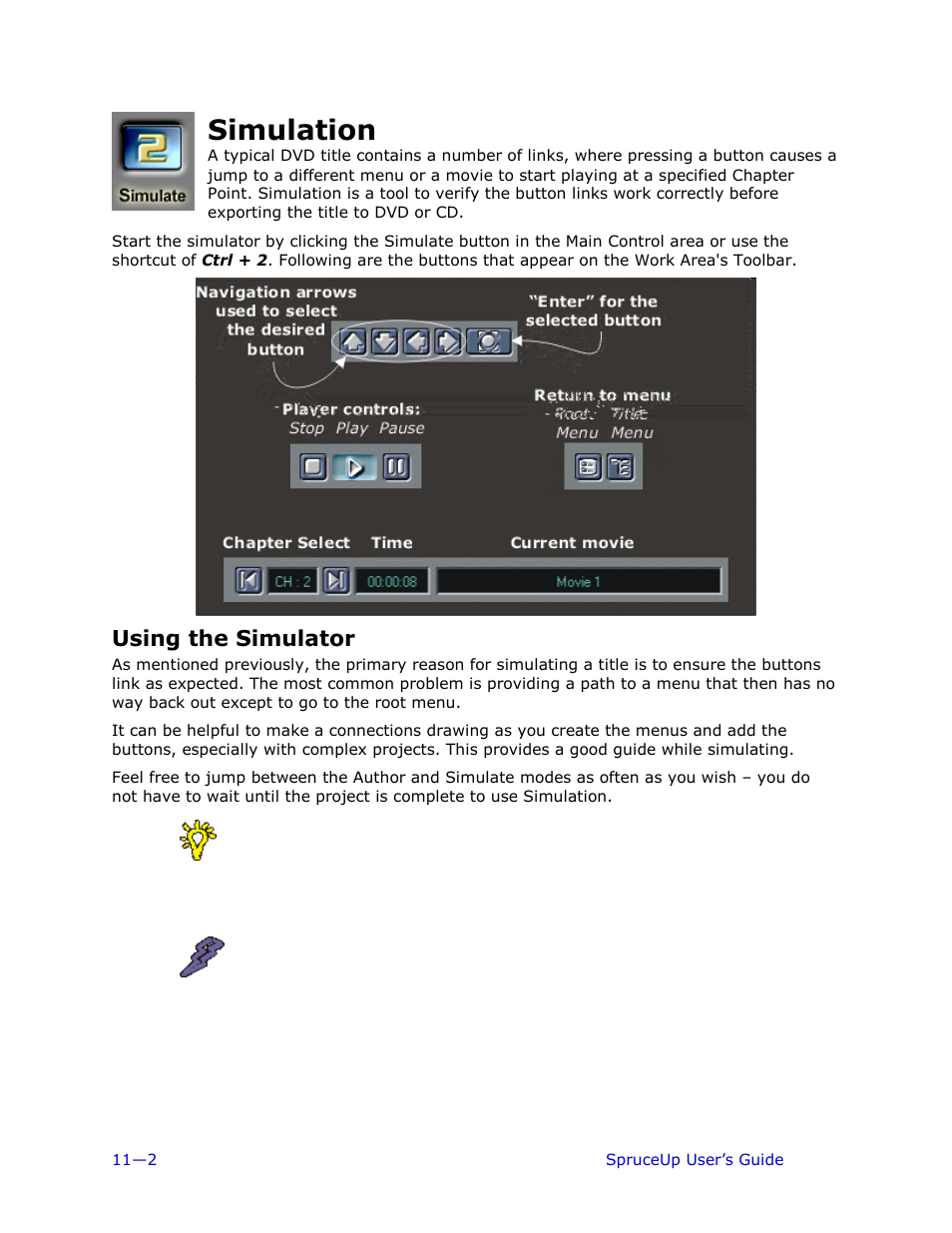 Simulation, Using the simulator | Ulead 1.0 User Manual | Page 148 / 205
