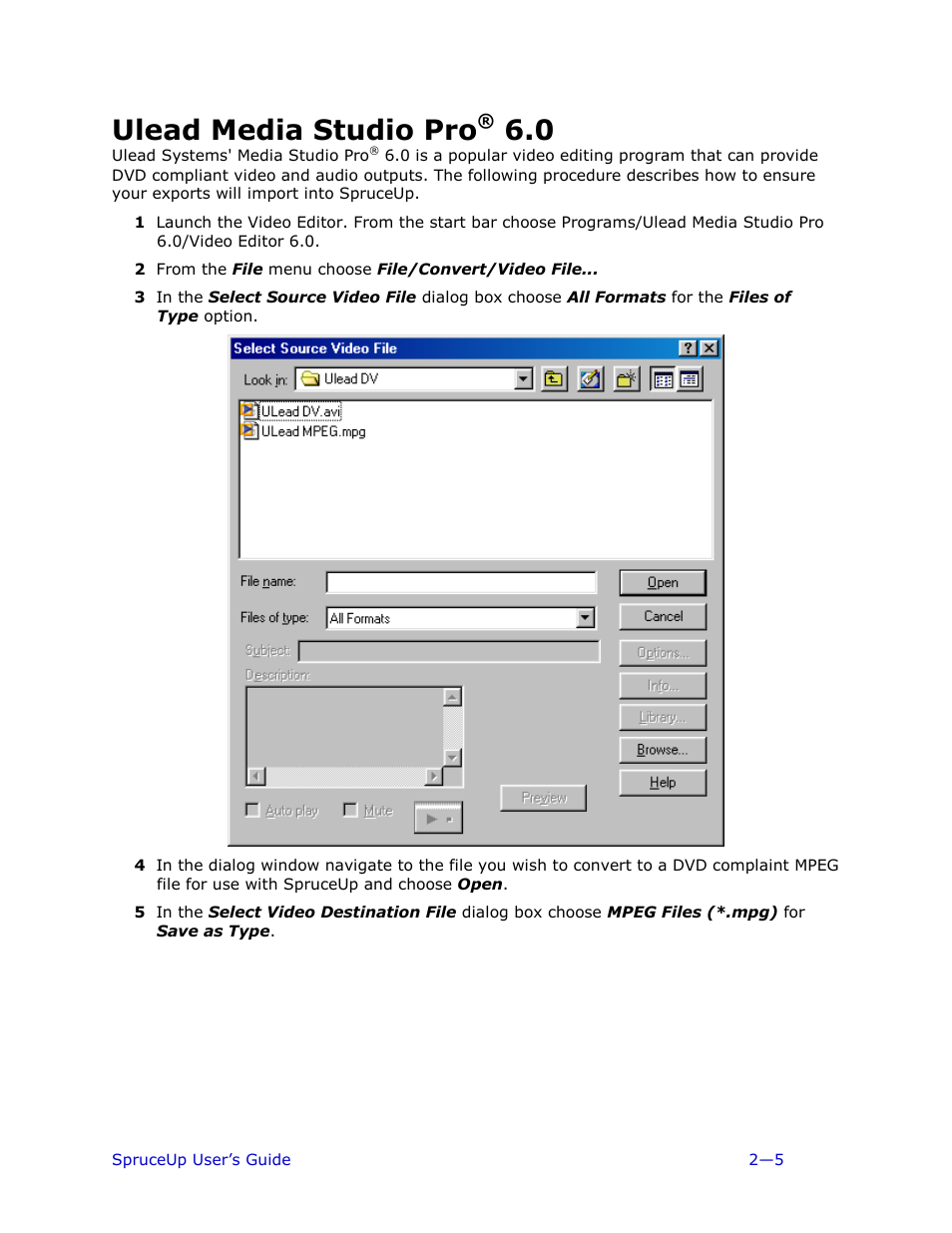 Ulead media studio pro® 6.0, Ulead media studio pro | Ulead 1.0 User Manual | Page 27 / 205