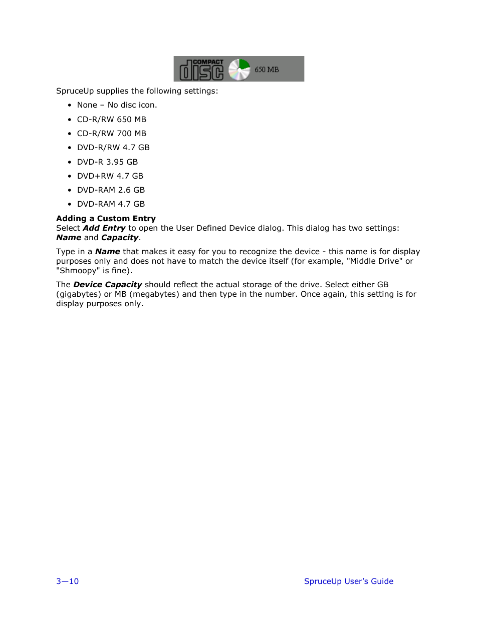 Adding a custom entry | Ulead 1.0 User Manual | Page 50 / 205