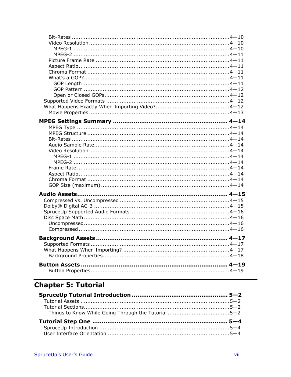 Chapter 5: tutorial | Ulead 1.0 User Manual | Page 7 / 205