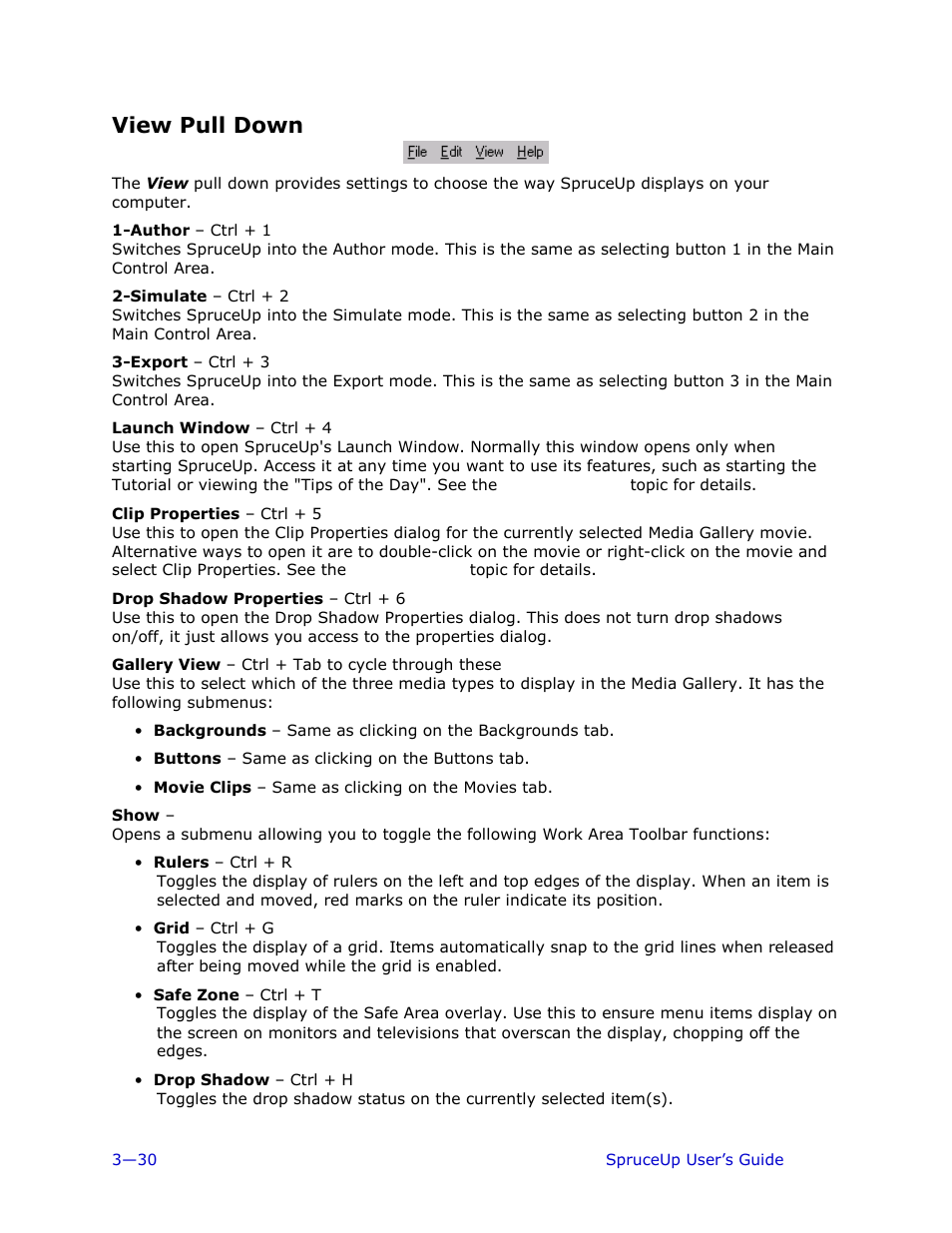 View pull down | Ulead 1.0 User Manual | Page 70 / 205