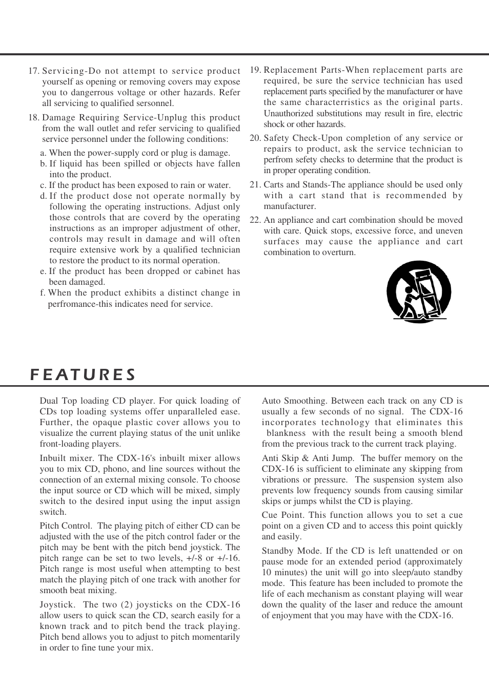 Vestax CDX-16 User Manual | Page 5 / 16