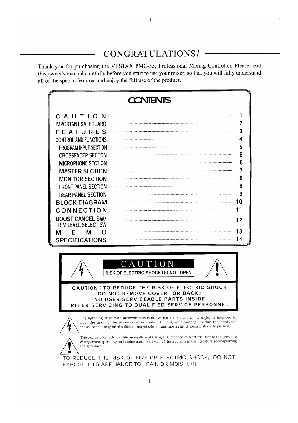 Vestax PMC-55 User Manual | Page 2 / 15