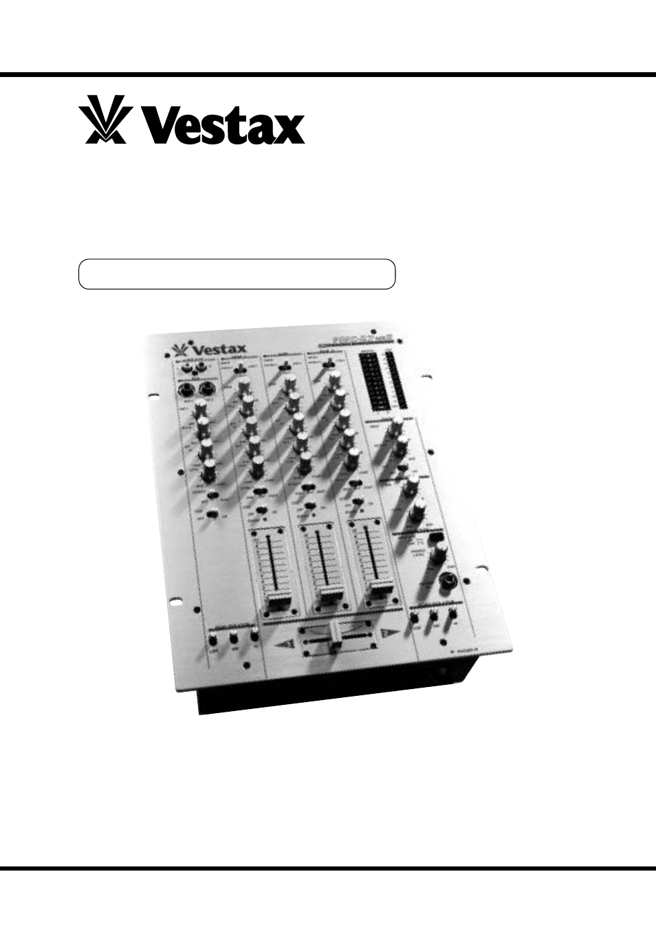 Vestax Mixing Controller User Manual | 8 pages