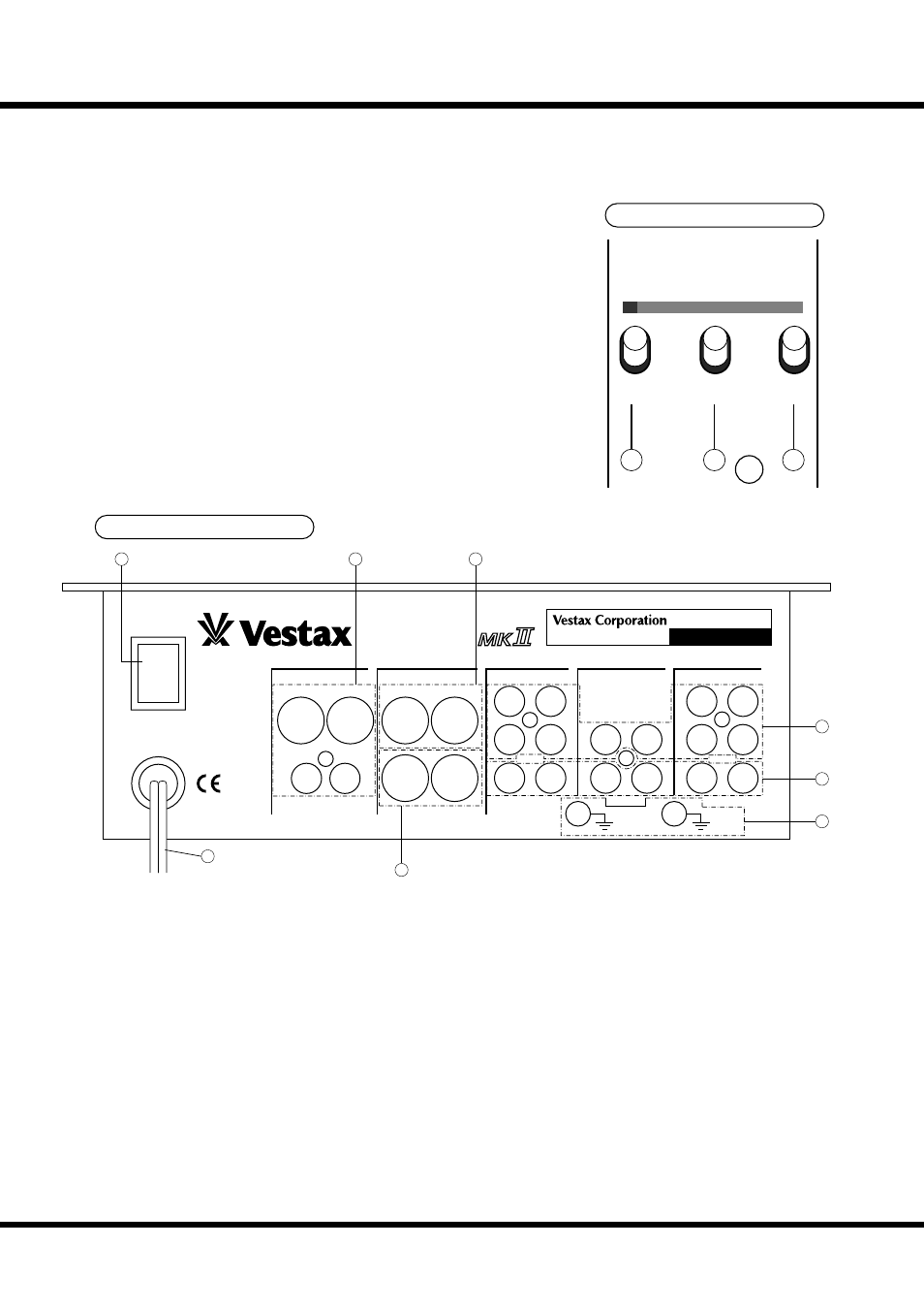 Pmc-27, Pgm1 isolator, Rear panel | Low mid hi | Vestax Mixing Controller User Manual | Page 7 / 8