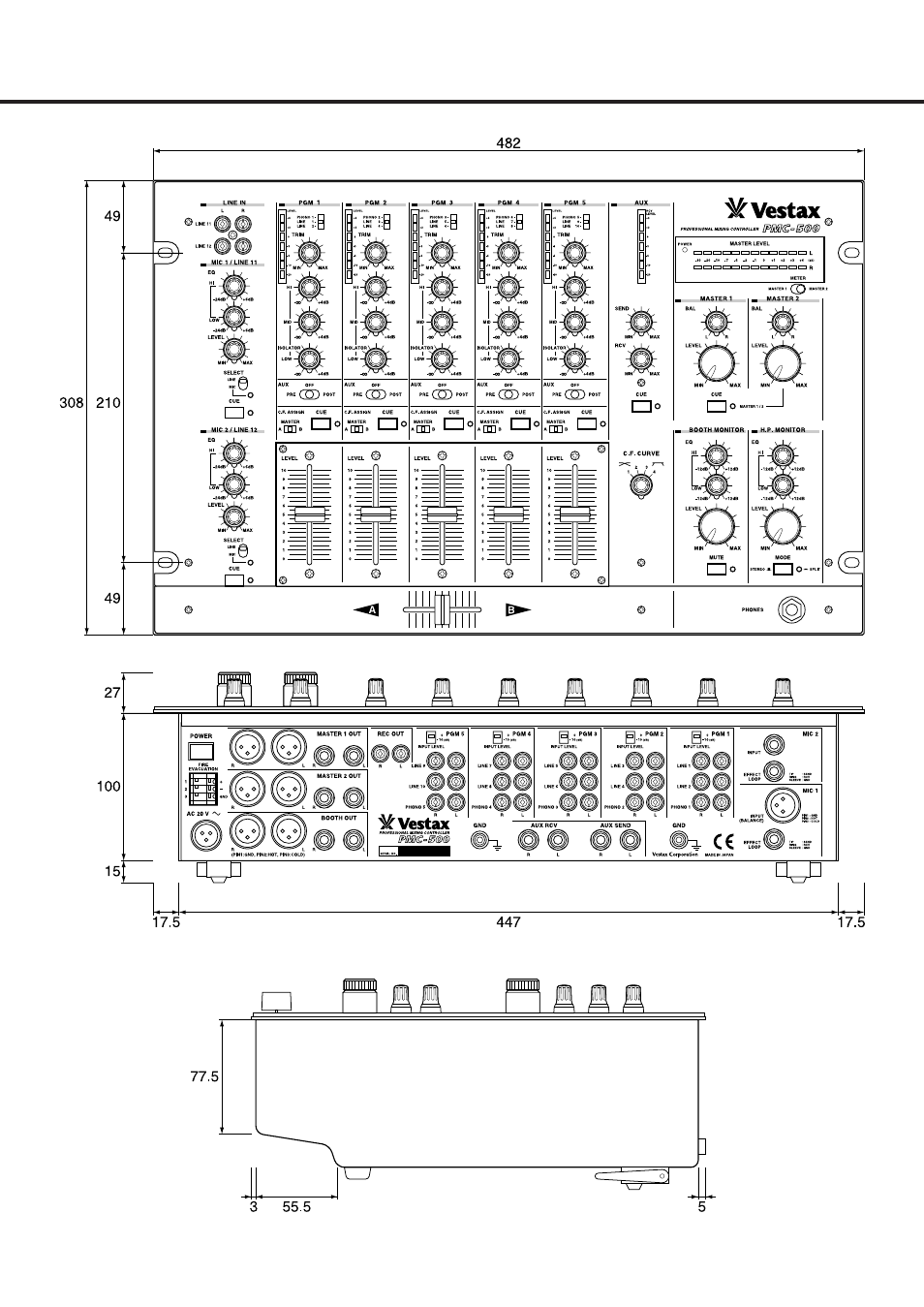 Vestax PMC 500 User Manual | Page 14 / 16