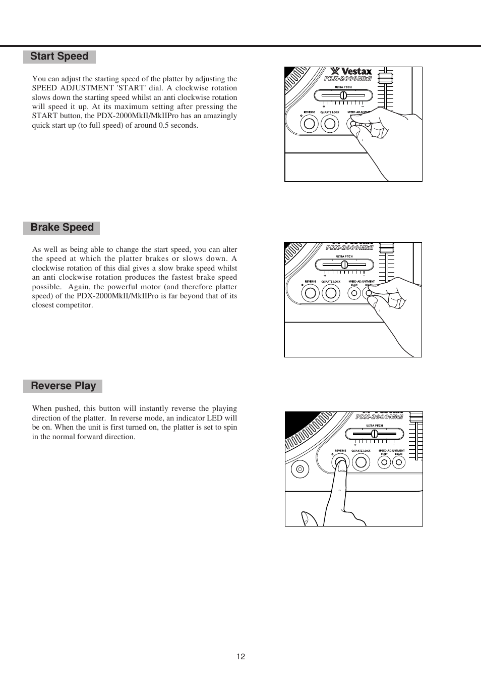 Vestax PDX-2000MkII User Manual | Page 13 / 14