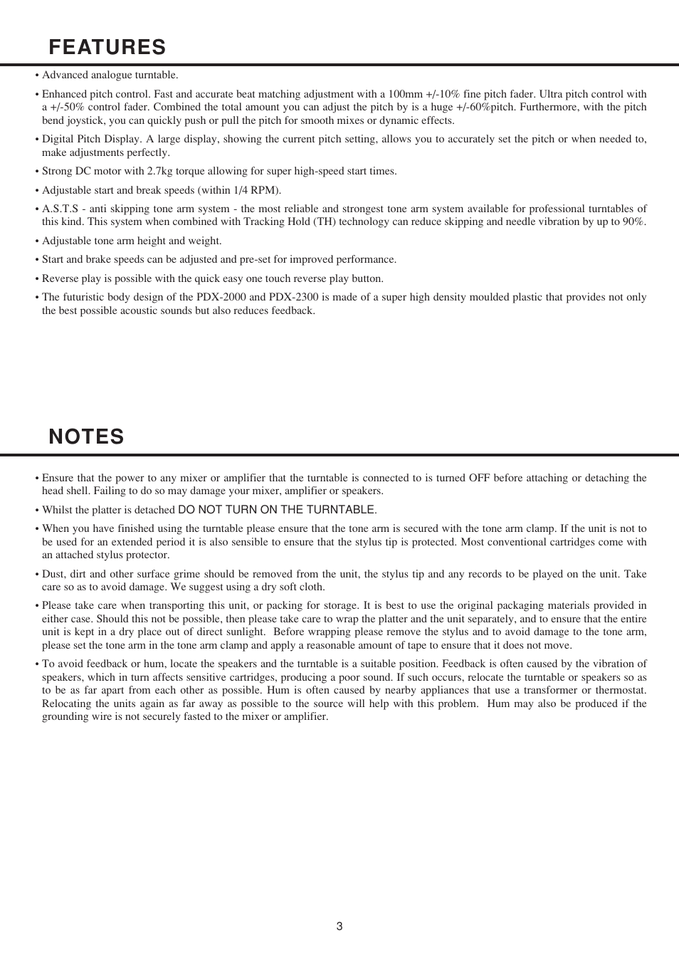 Vestax PDX-2300 User Manual | Page 4 / 14