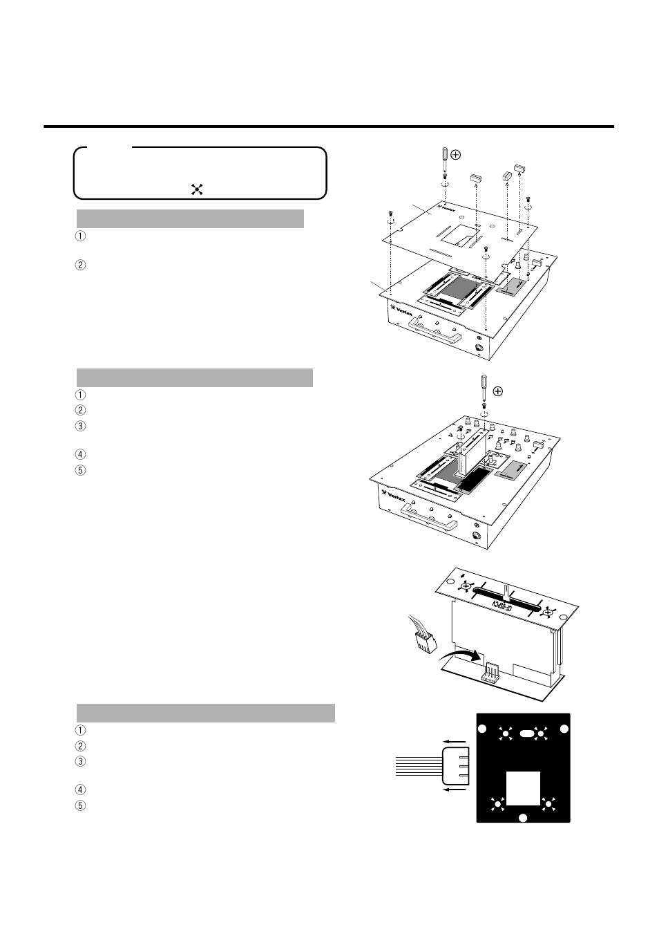 How to change the fader unit, How to remove the top panel, How to change the q-stick unit | Vestax PMC-07ProISP User Manual | Page 9 / 17