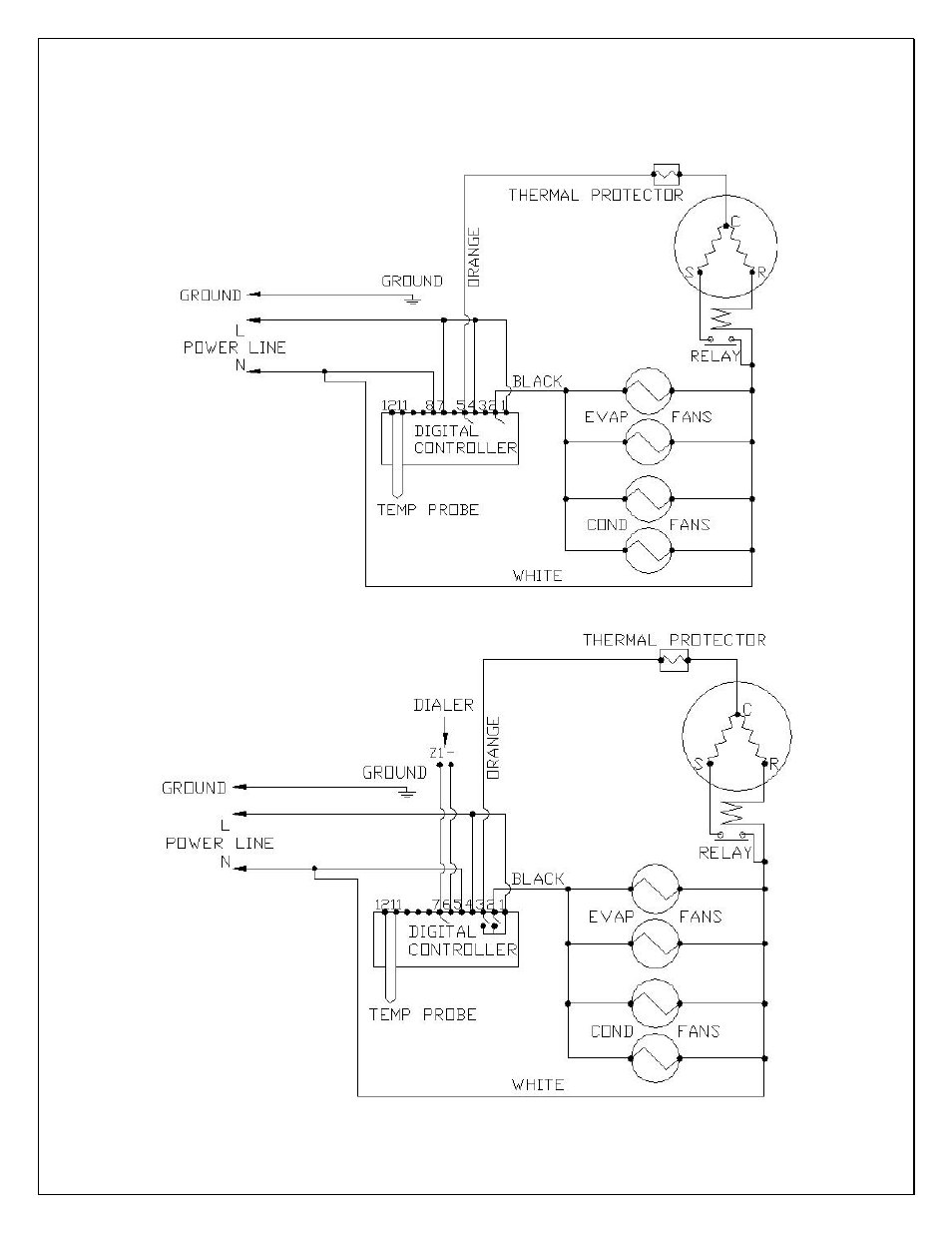 Electrical wiring diagrams | Vinotemp WINE-MATE VINO2500HZD User Manual | Page 23 / 27