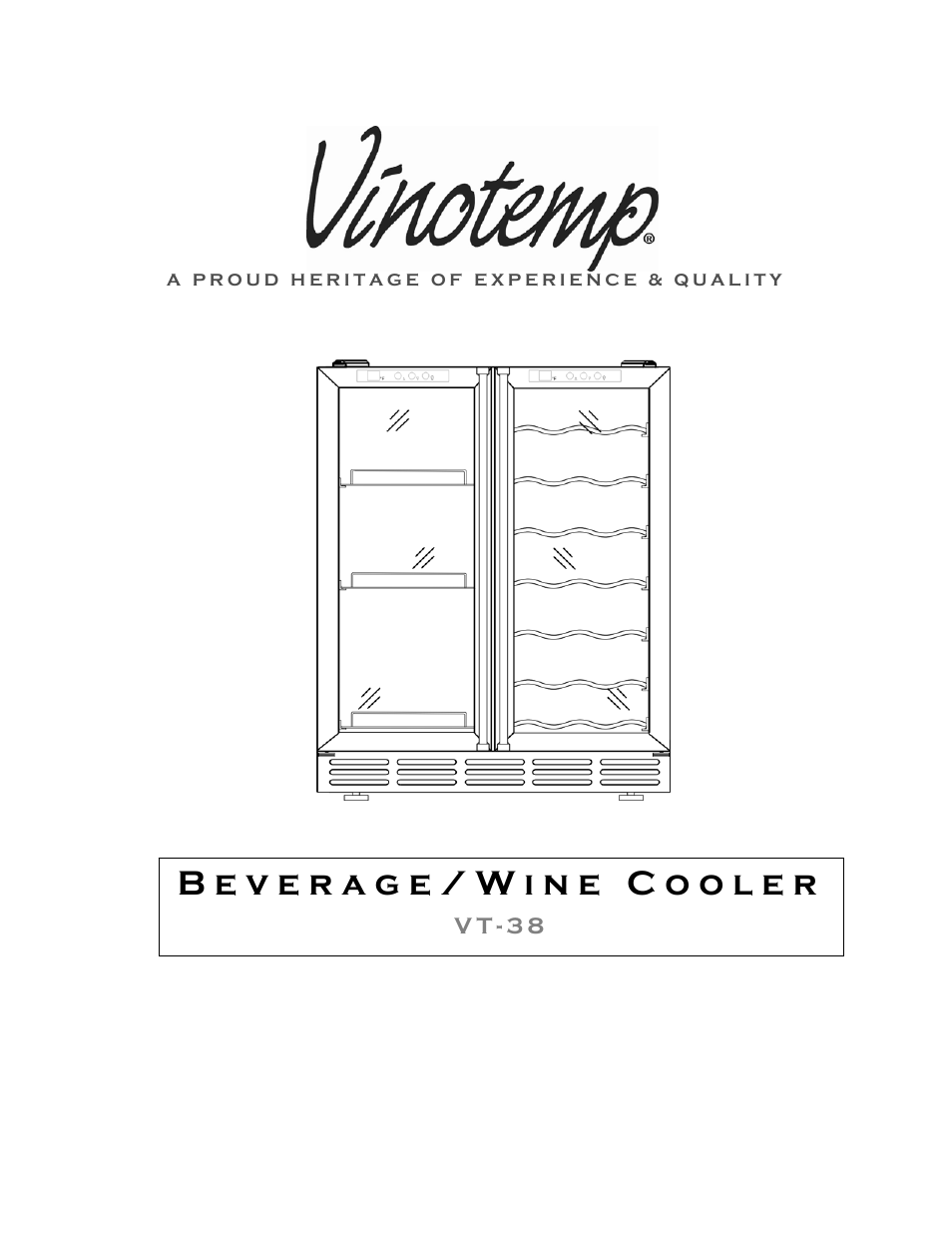 Vinotemp VT-38 User Manual | 16 pages