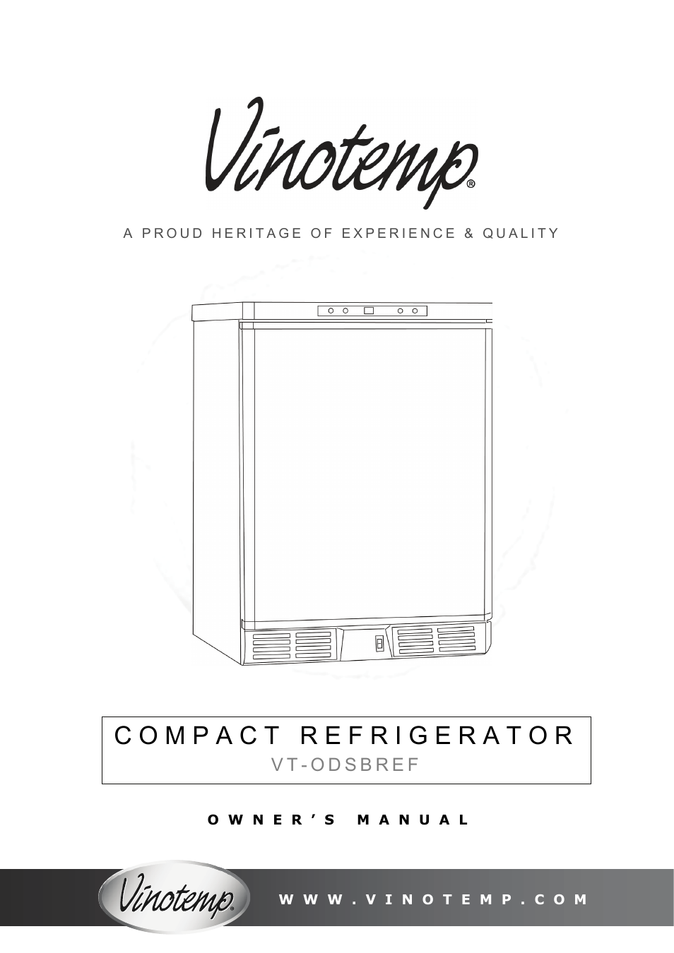 Vinotemp VT-ODSBREF User Manual | 12 pages