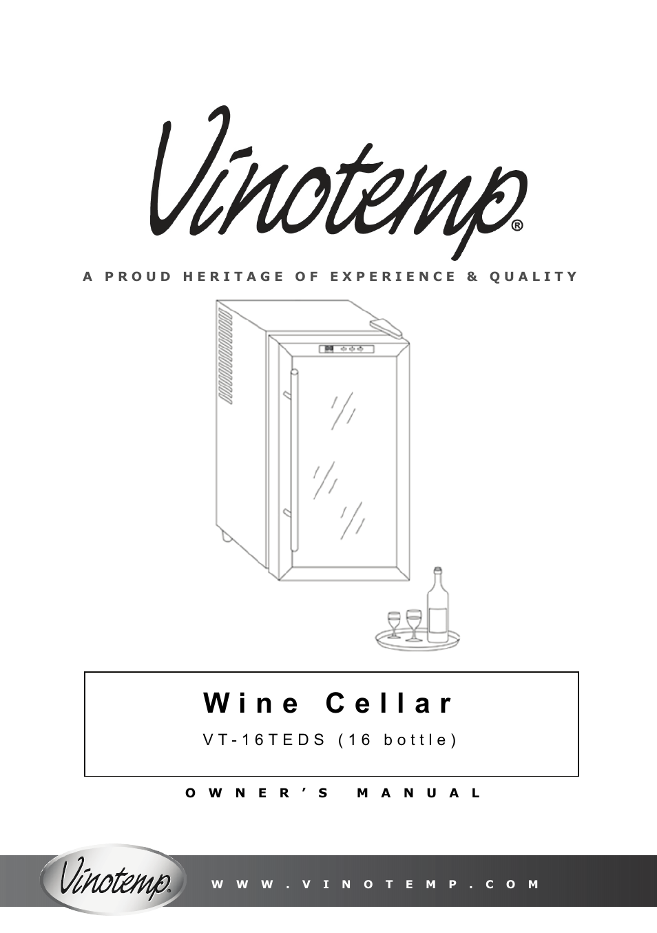 Vinotemp VT-16TEDS User Manual | 12 pages