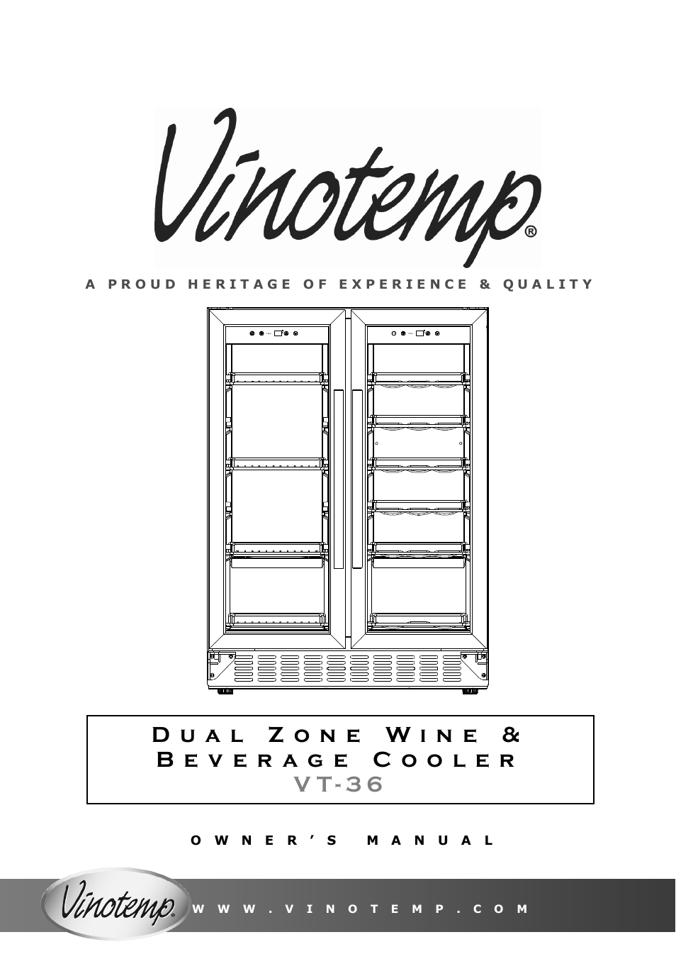 Vinotemp VT-36 User Manual | 20 pages