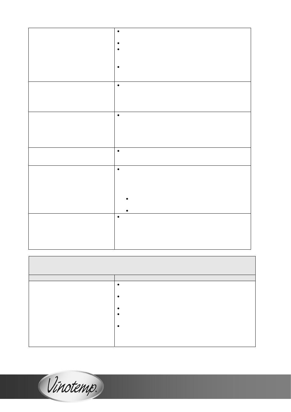 Vinotemp VVTT--FFUULLLLKKEEGG User Manual | Page 14 / 20