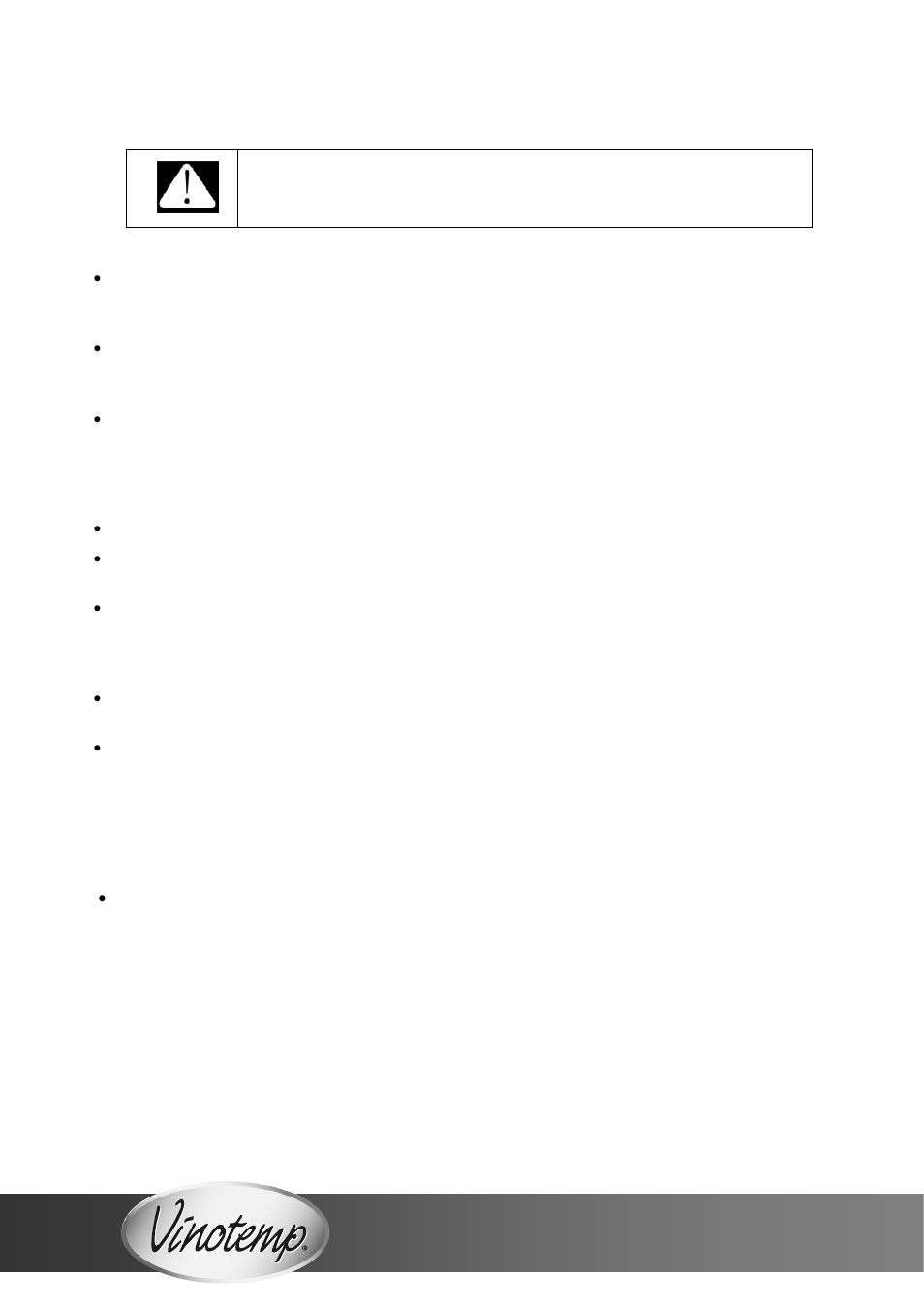 Electrical connection | Vinotemp VVTT--FFUULLLLKKEEGG User Manual | Page 4 / 20