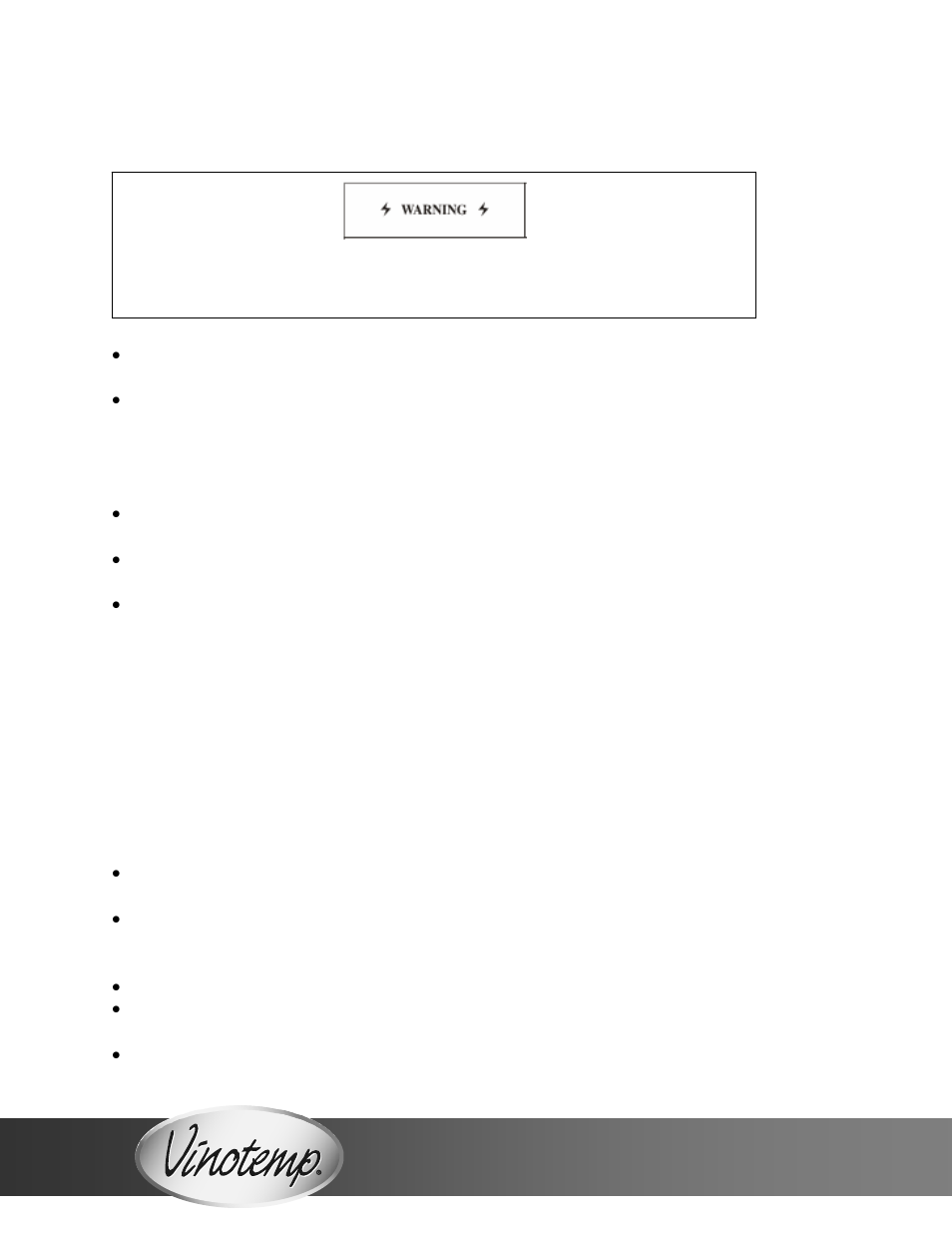 Electrical connection, Important safeguards | Vinotemp VT12TEDS2Z User Manual | Page 10 / 16
