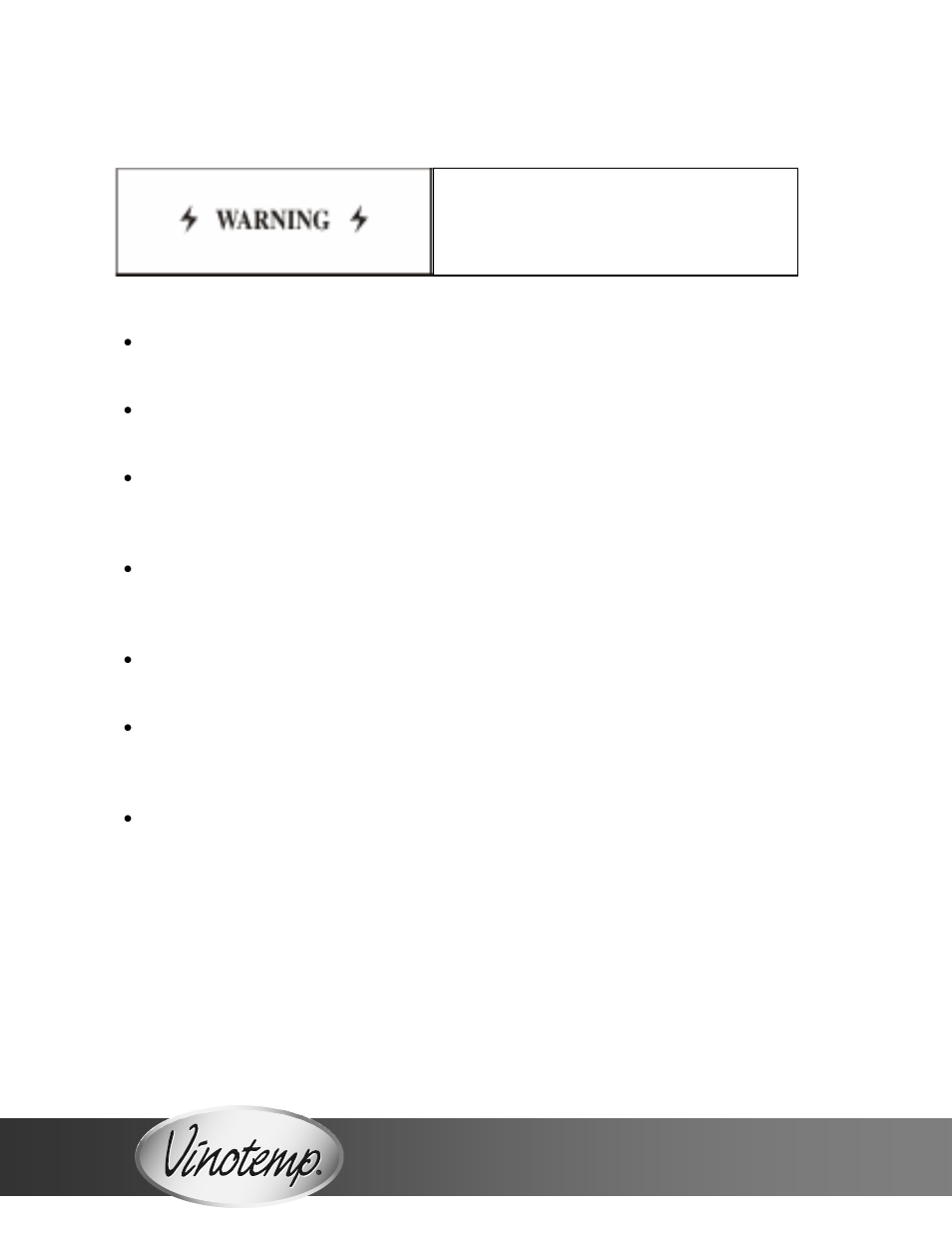 Important safety instructions | Vinotemp VT12TEDS2Z User Manual | Page 8 / 16