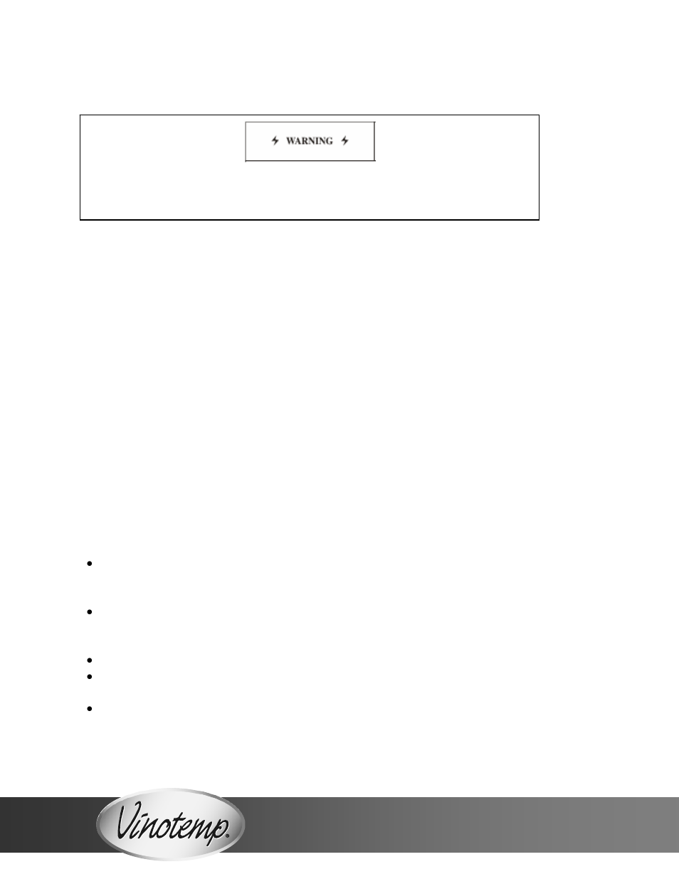 Electrical connection, Important safeguards | Vinotemp VT-12TEDi User Manual | Page 10 / 16