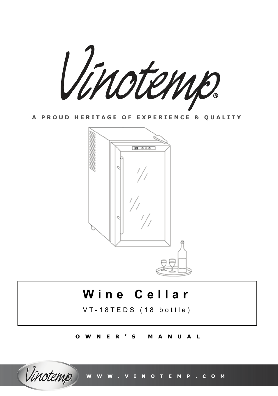 Vinotemp VT-18TEDS User Manual | 12 pages