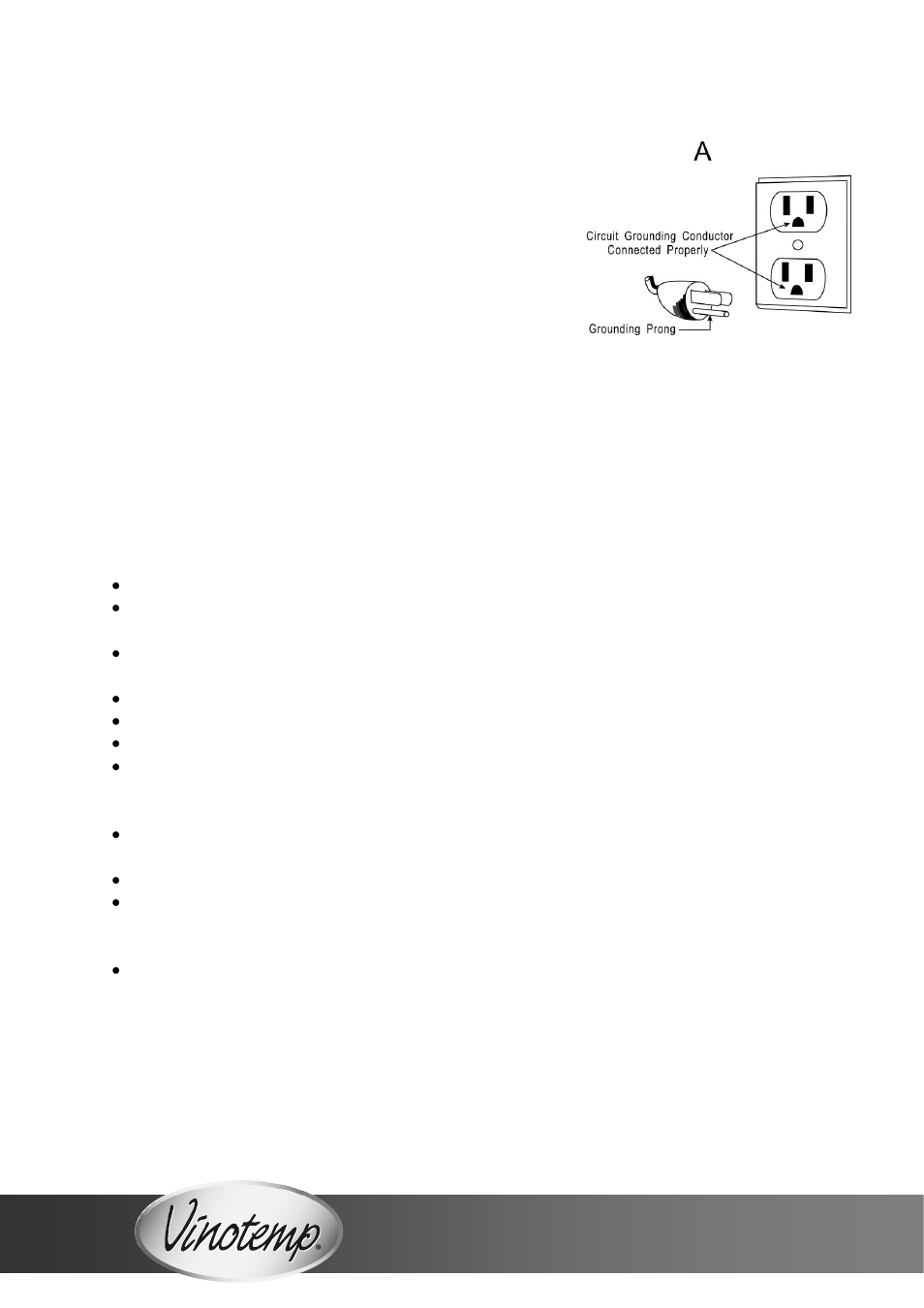 Cord instructions wine cellar installation, Cord instructions, Wine cellar installation | Vinotemp VT-58 User Manual | Page 8 / 16