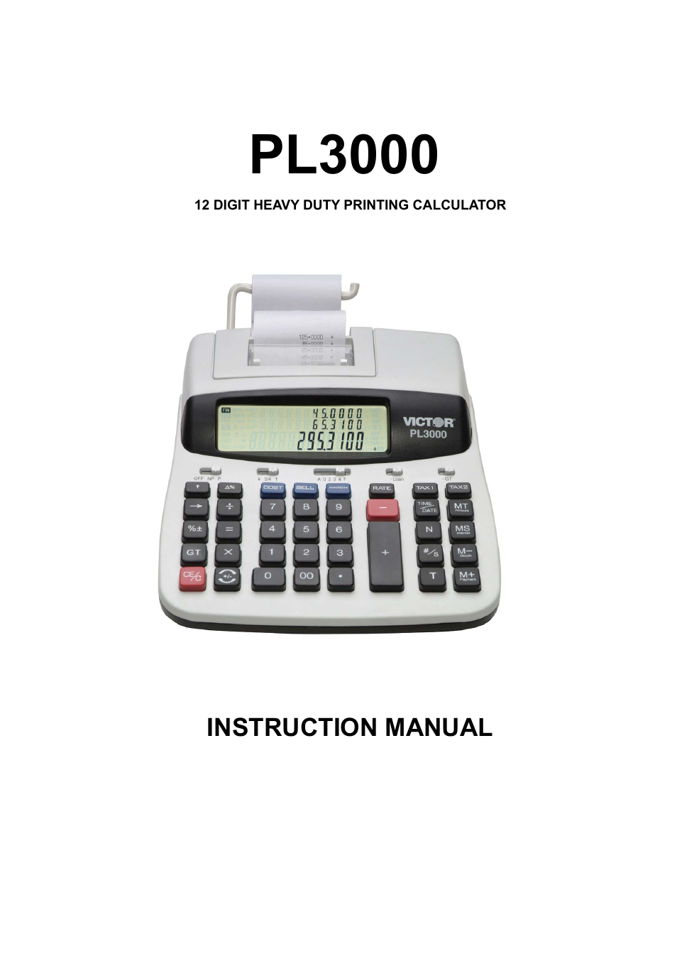 Victor PL3000 User Manual | 27 pages