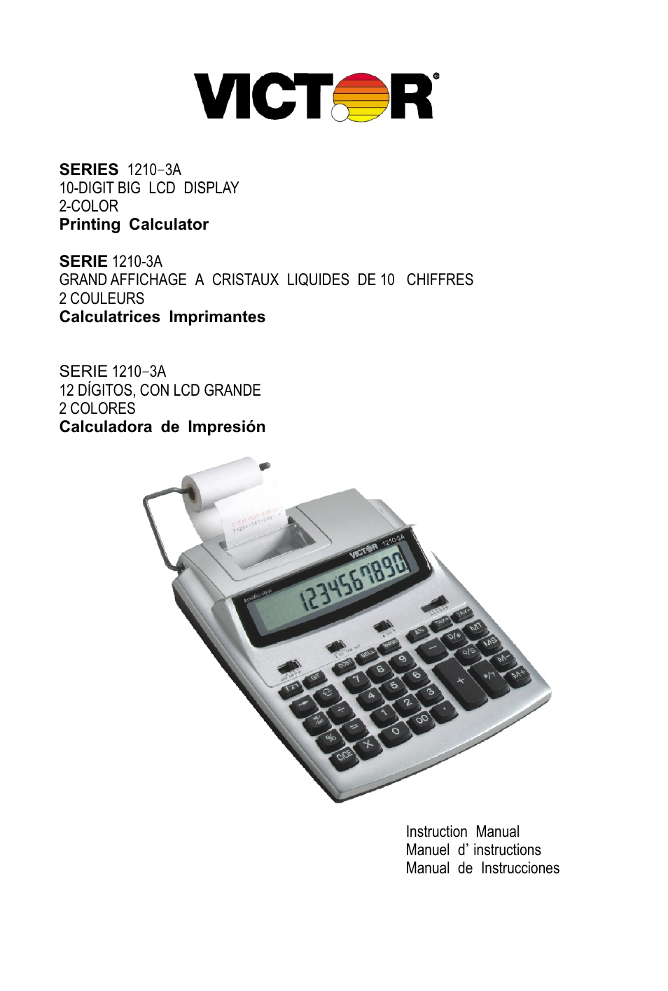 Victor 1210-3A User Manual | 38 pages