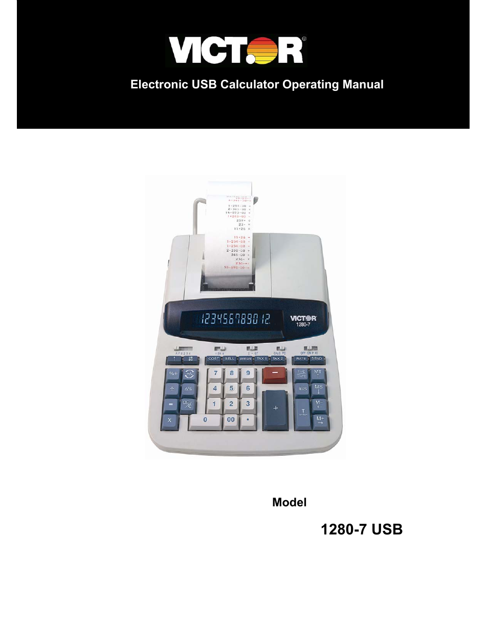 Victor 1280-7 USB User Manual | 33 pages