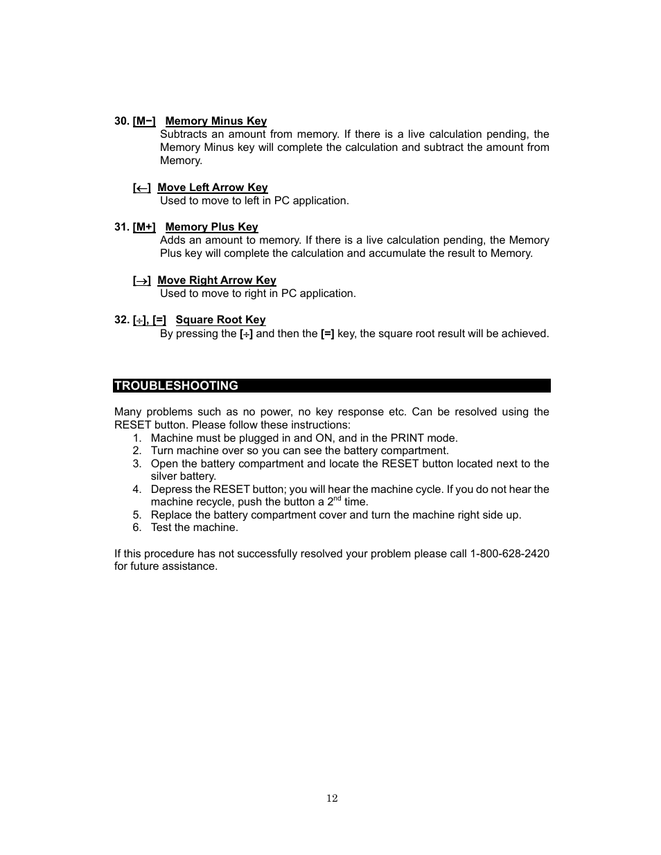 Victor 1280-7 USB User Manual | Page 12 / 33