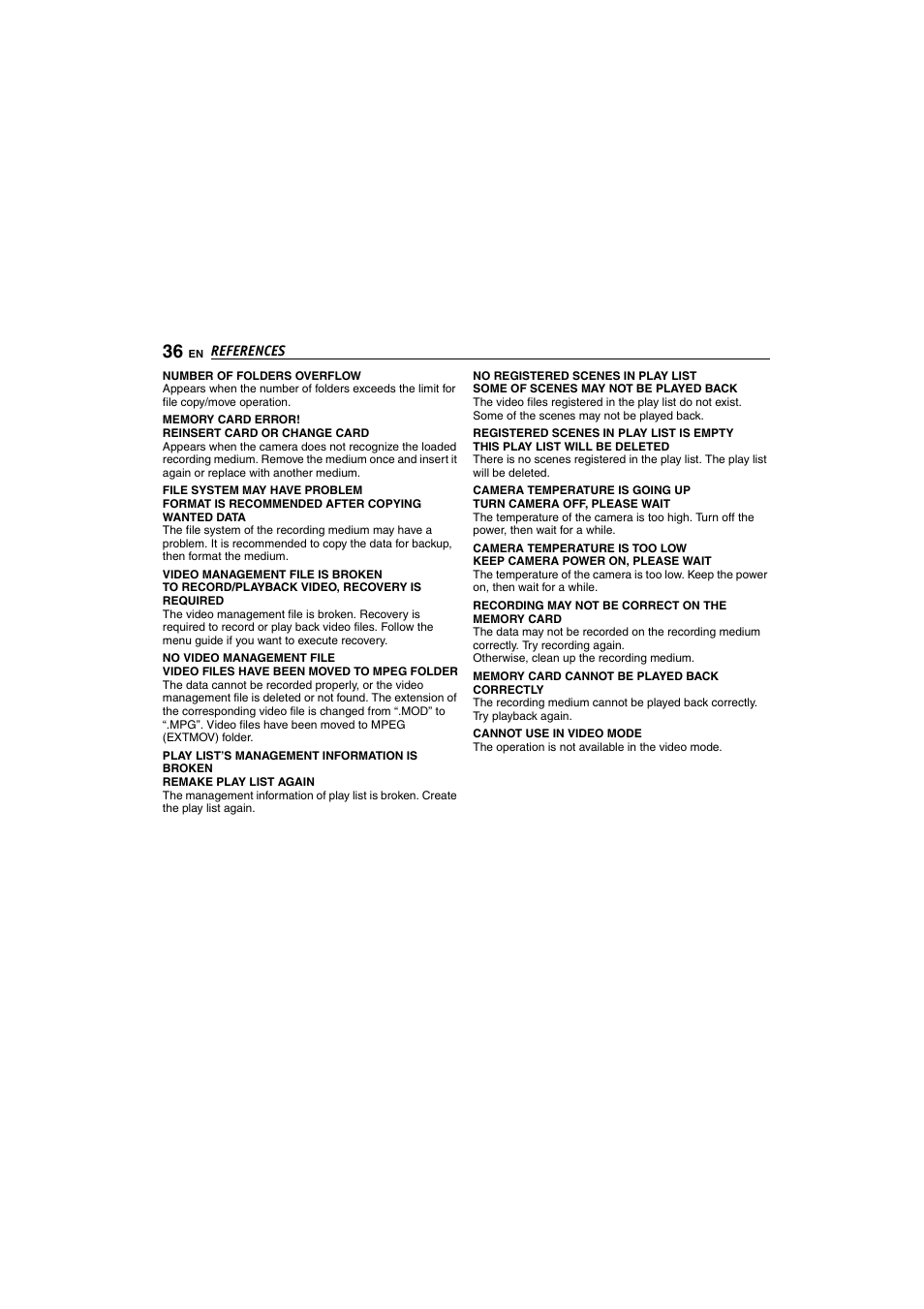 Victor GZ-MC100 User Manual | Page 36 / 69