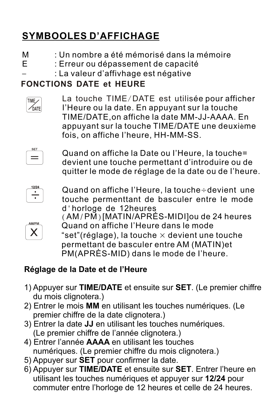 页面 17, Symbooles d’affichage | Victor 1225-3A User Manual | Page 17 / 37