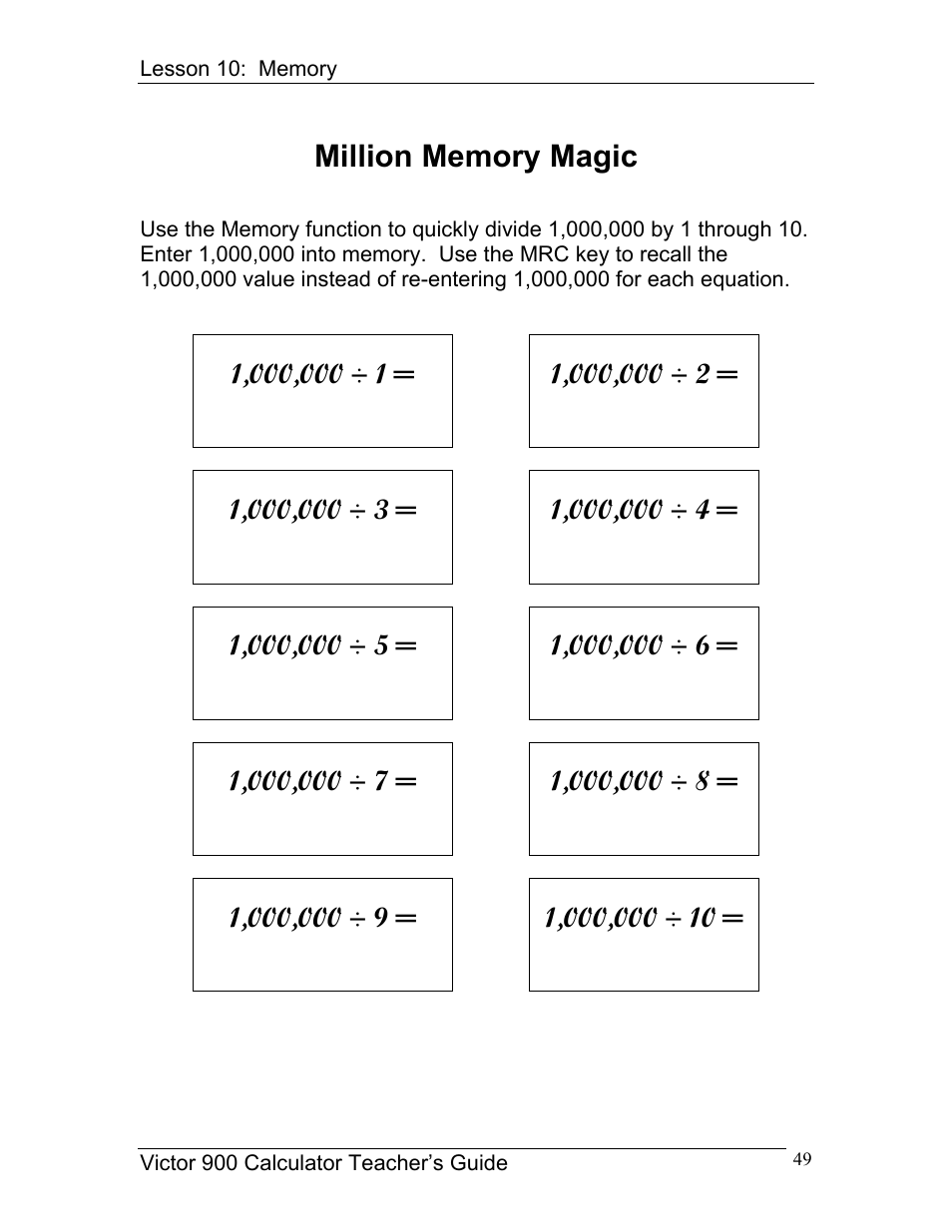 Victor 900 User Manual | Page 49 / 62