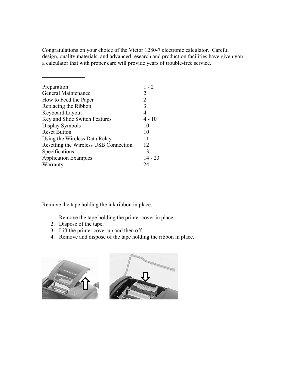 Victor 1280-7 User Manual | 13 pages